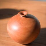 Pair of 1980s-90s Terracotta Vases – Minimalist Organic Shapes