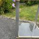Vintage pedestal table or end table, 70s