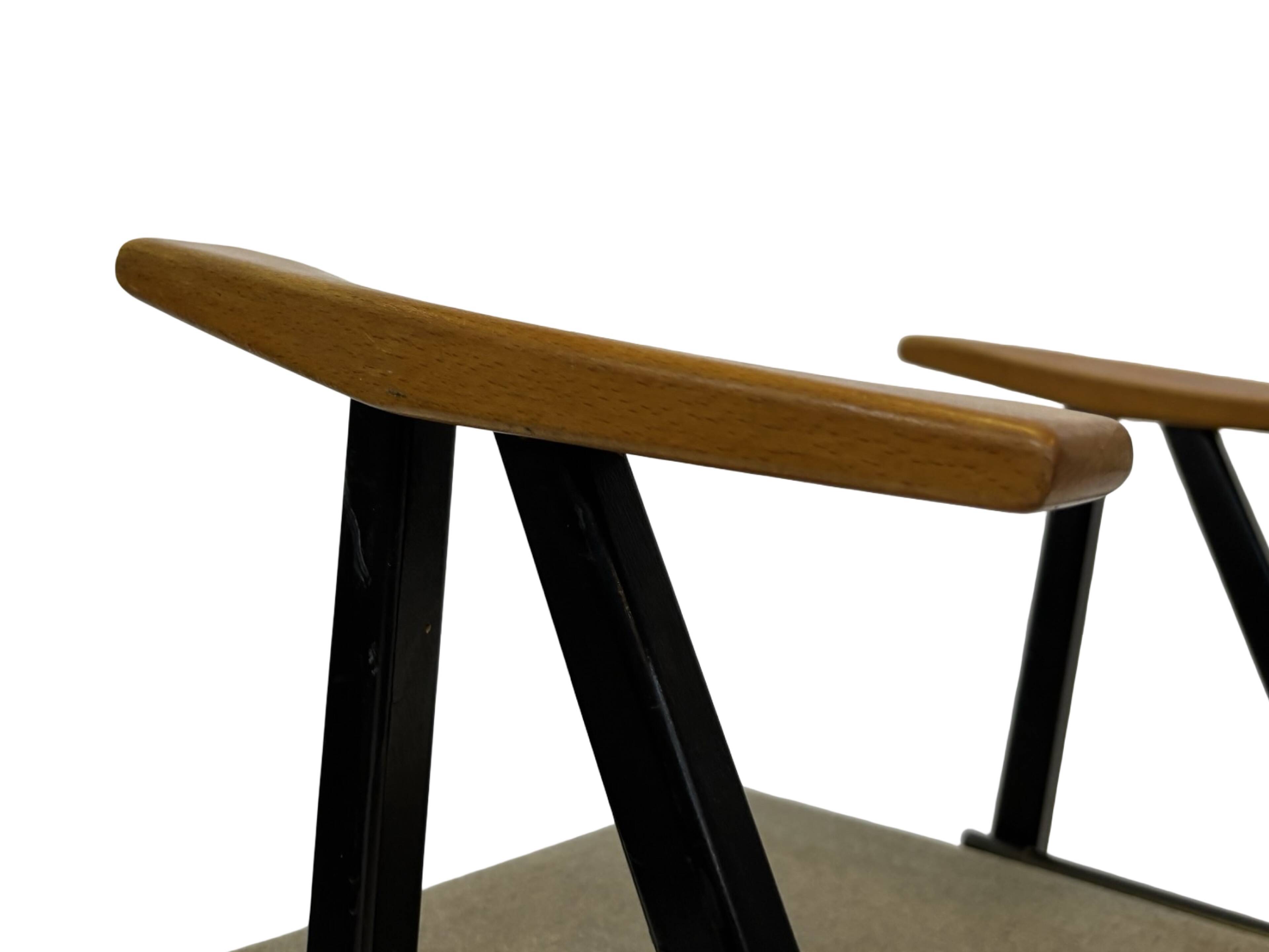 Vintage Palais De Tokyo armchair by Zwager Ermeloo, 1950's design