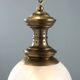 Vintage glass and brass pendant, Italy, 1950s