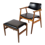 Armchair With Footstool Model GM11 By Svend Erik Andersen From 1960s