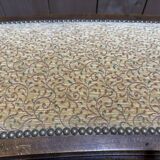 Louis XV style curved upholstered piano bench