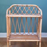 Rattan shelf