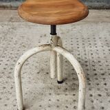 Vintage swivel stool laboratory stool studio stool
