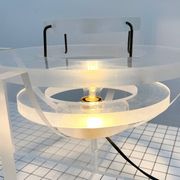 Lampe / Sculpture Italienne en Plexiglas, 1980