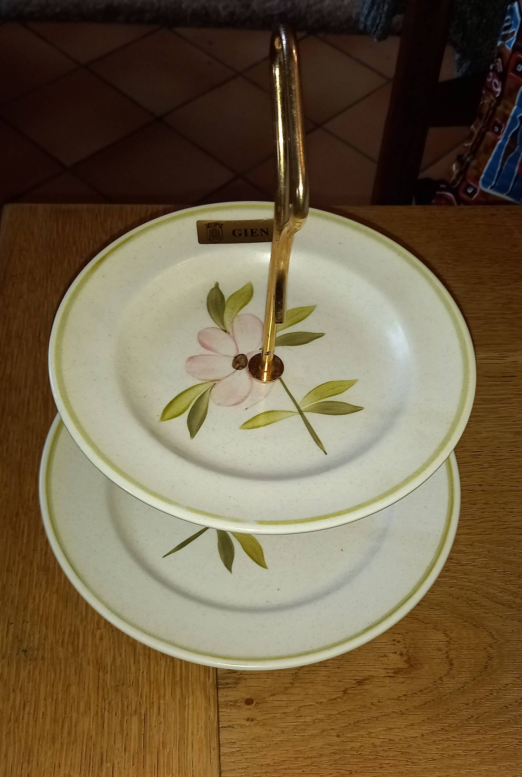 Cake Stand, Delicacies, Earthenware Server from Gien