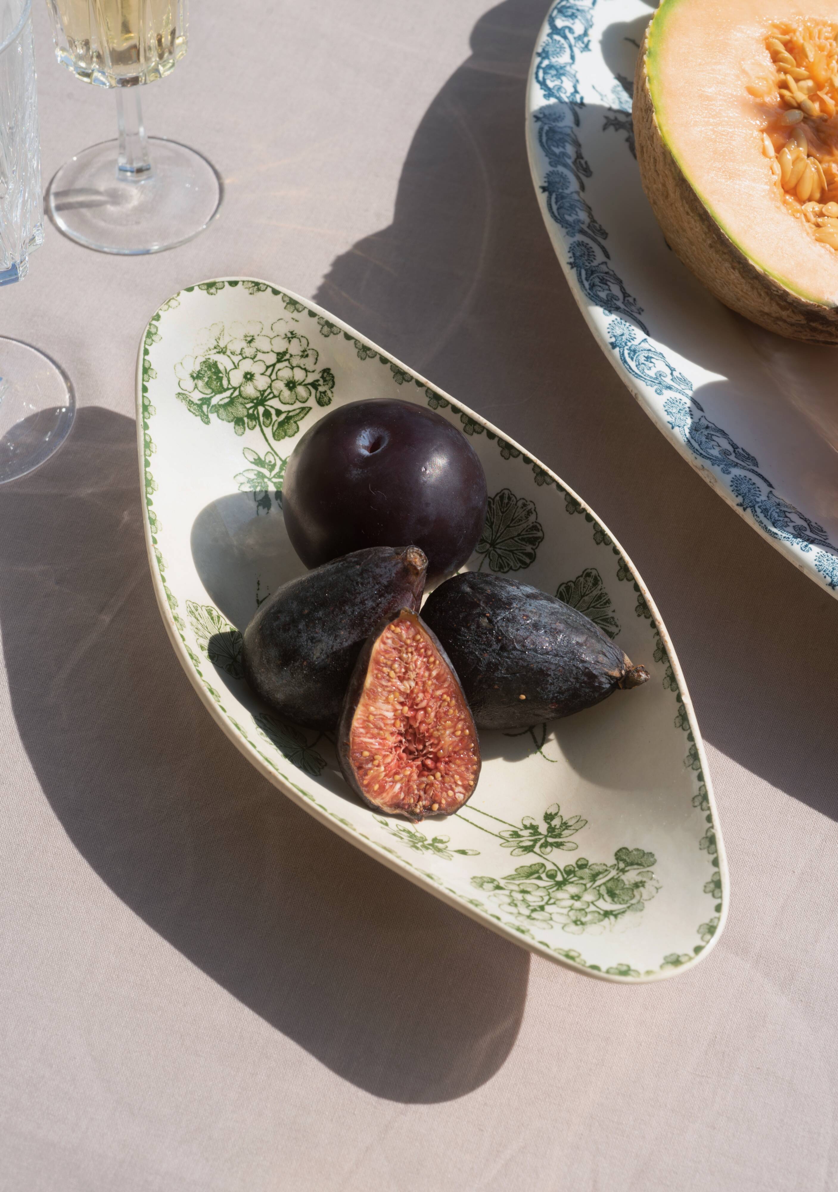 Ravier in iron earth model "Geranium", Sarreguemines