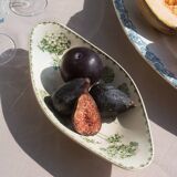 Ravier in iron earth model "Geranium", Sarreguemines