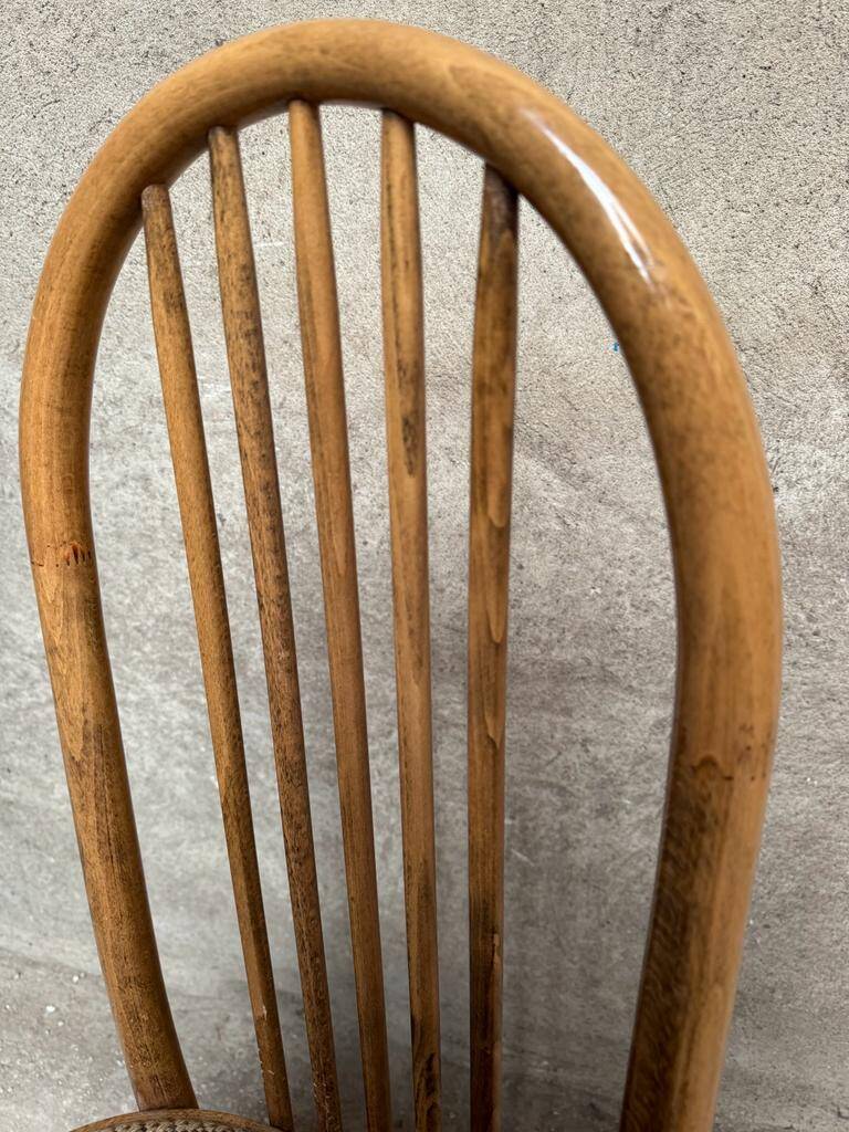 Series Set of 4 Baumann Eden Vintage chairs with fabric seat