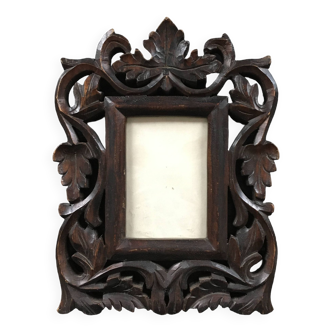 Carved wooden frame