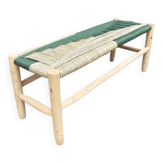 Moroccan rope bench