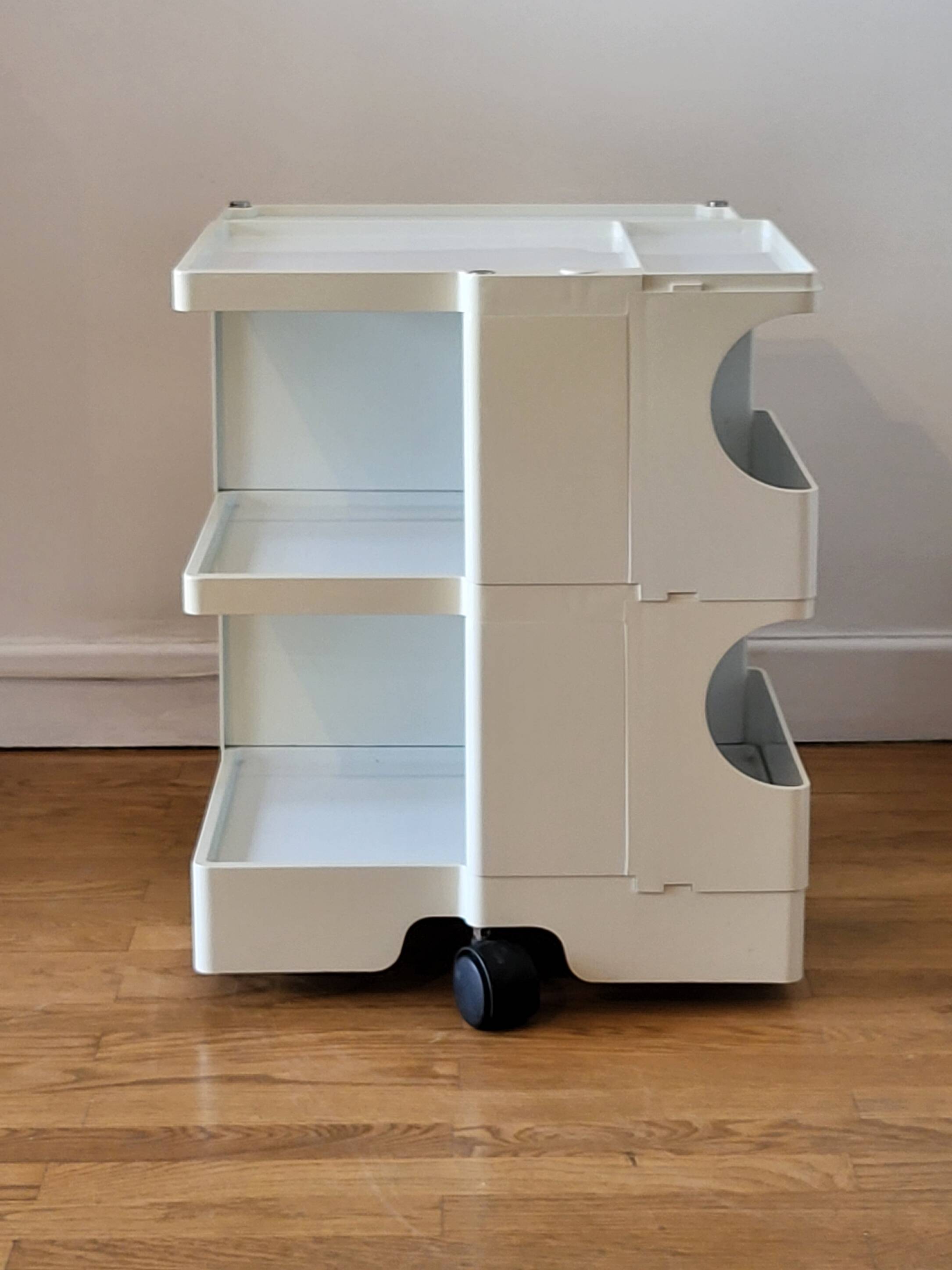Joe Colombo Boby Off-White Plastic Serving Trolley for Bieffeplast Italy 1968 Space Age