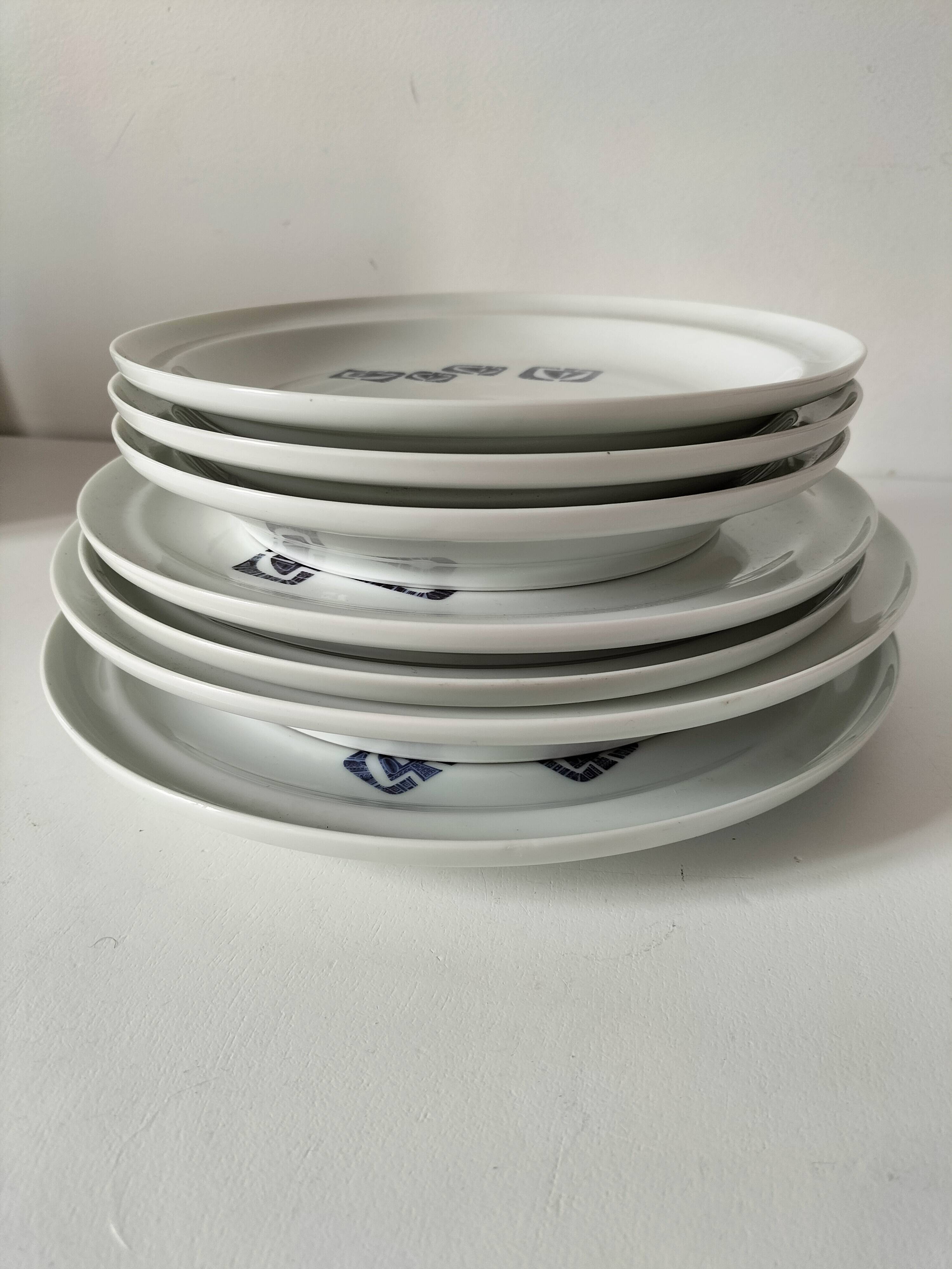 Porcelain set from Paris, Lima decoration – 7 pieces, 1970