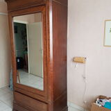 Wardrobe with mirror