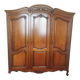 Carved solid cherry wood cabinet