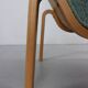 Danish Plywood Lounge Chair by Magnus Olesen,  in mint bouclé