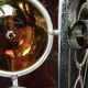 Lanterne fer forgé et vitraux