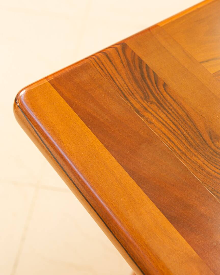 "Sapporo" walnut table by Mario Marenco for Mobil Girgi 70's