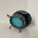 Beautiful planter in copper and polychrome cloisonné enamels Meiji period around 1900