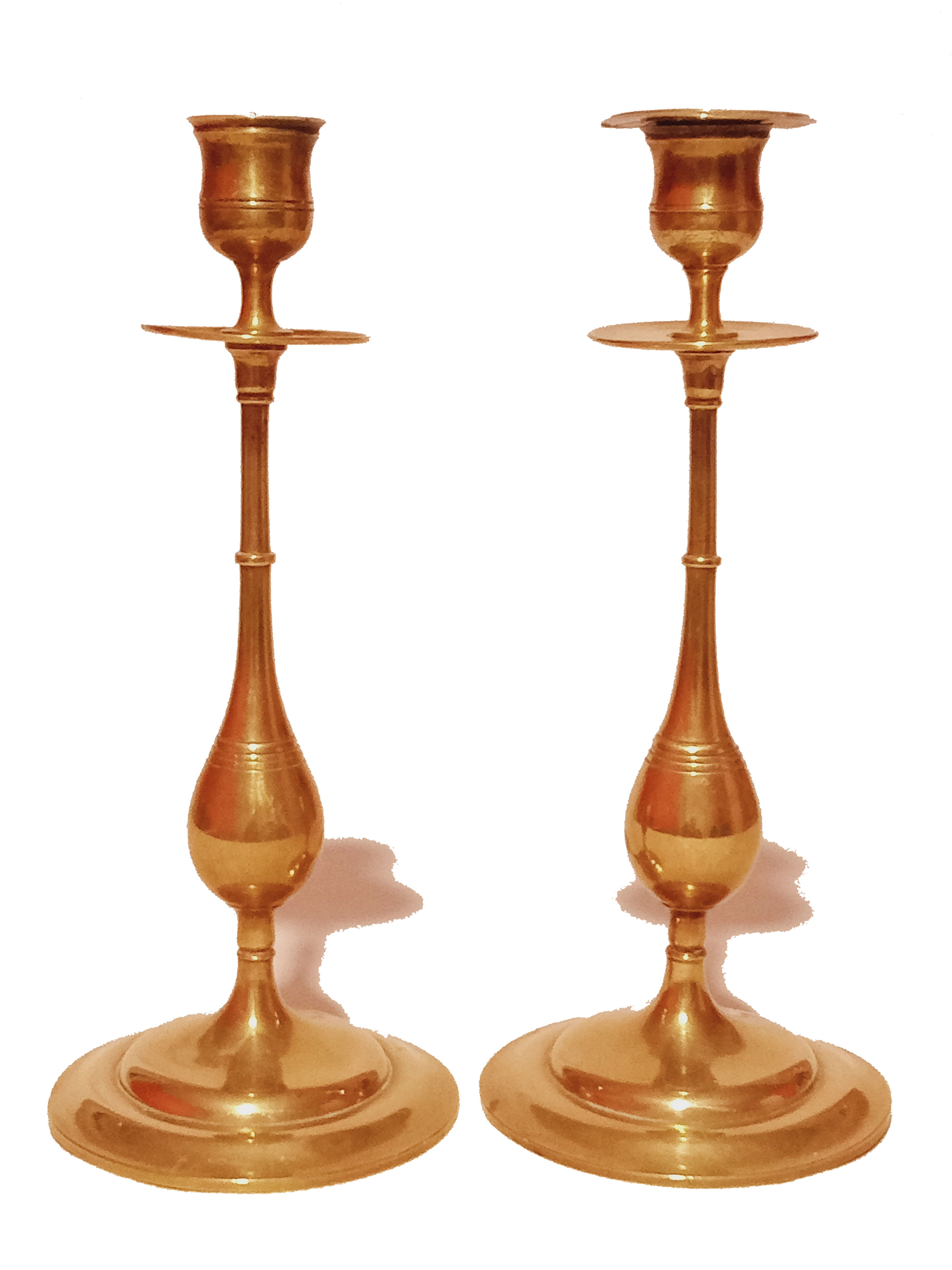Brass candle holders