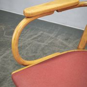 Ligna Adjustable Swivel Office Chair, Czechoslovakia, 1950s