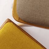 Lot de 6 chaises de salle à manger allemandes vintage, années 1950-1960 | Structure en hêtre