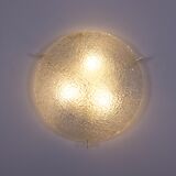 Curved glass ceiling lamp