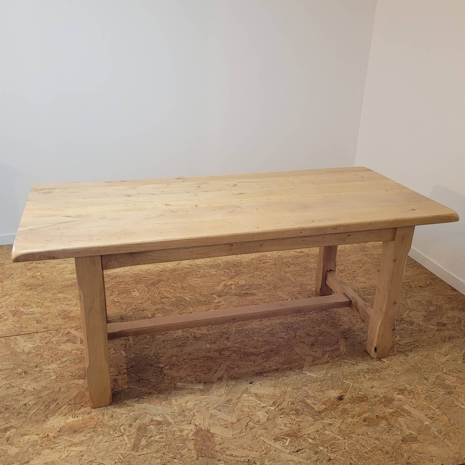 Solid wood farm table