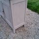 Parisian buffet patina gray 2 doors 2 drawers in solid poplar