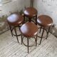 Set of 4 high bistro stools Baumann