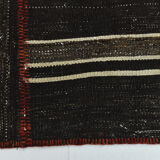 2x8 brown & beige vintage runner rug 66x248cm