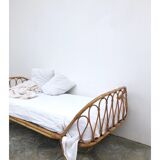 Vintage rattan bed
