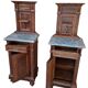 Coppia di Comodini a "Tempietto" Fine '800