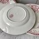 Set of 6 dessert plates Terre de Fer Lunéville model Griffon late nineteenth