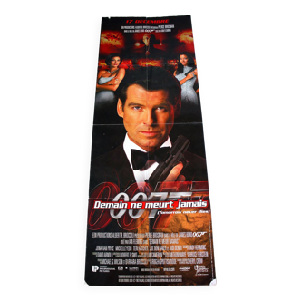 Affiche cinéma originale "James Bond 007 Demain ne meurt jamais" Pierce Brosnan 60x160 cm 1997