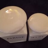 Flour and sugar jars