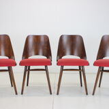 1960s Set of 4 Oswald Haerdtl Dining Chairs for Ton/Thonet, Czechoslovakia