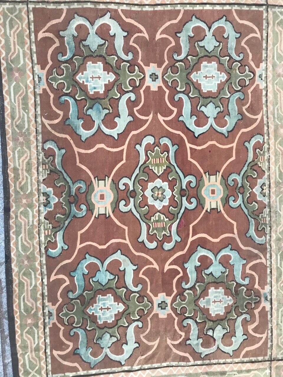 Carpet Aubusson 19th hand woven 208x306 cm
