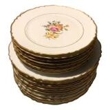 Lot de 20 assiettes anciennes  en porcelaine Haviland