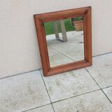 Old vintage wooden mirror