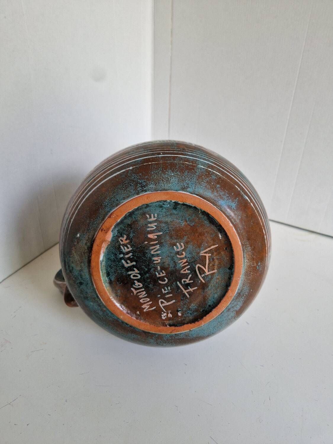 Large Jug Yvon Roy Montgolfier 1960 in Ceramic