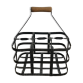 Porte-bouteilles en zinc rangement esprit bistrot