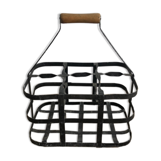 Zinc bottle holders, storage, bistro spirit