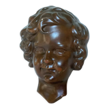 Old plaster bust head