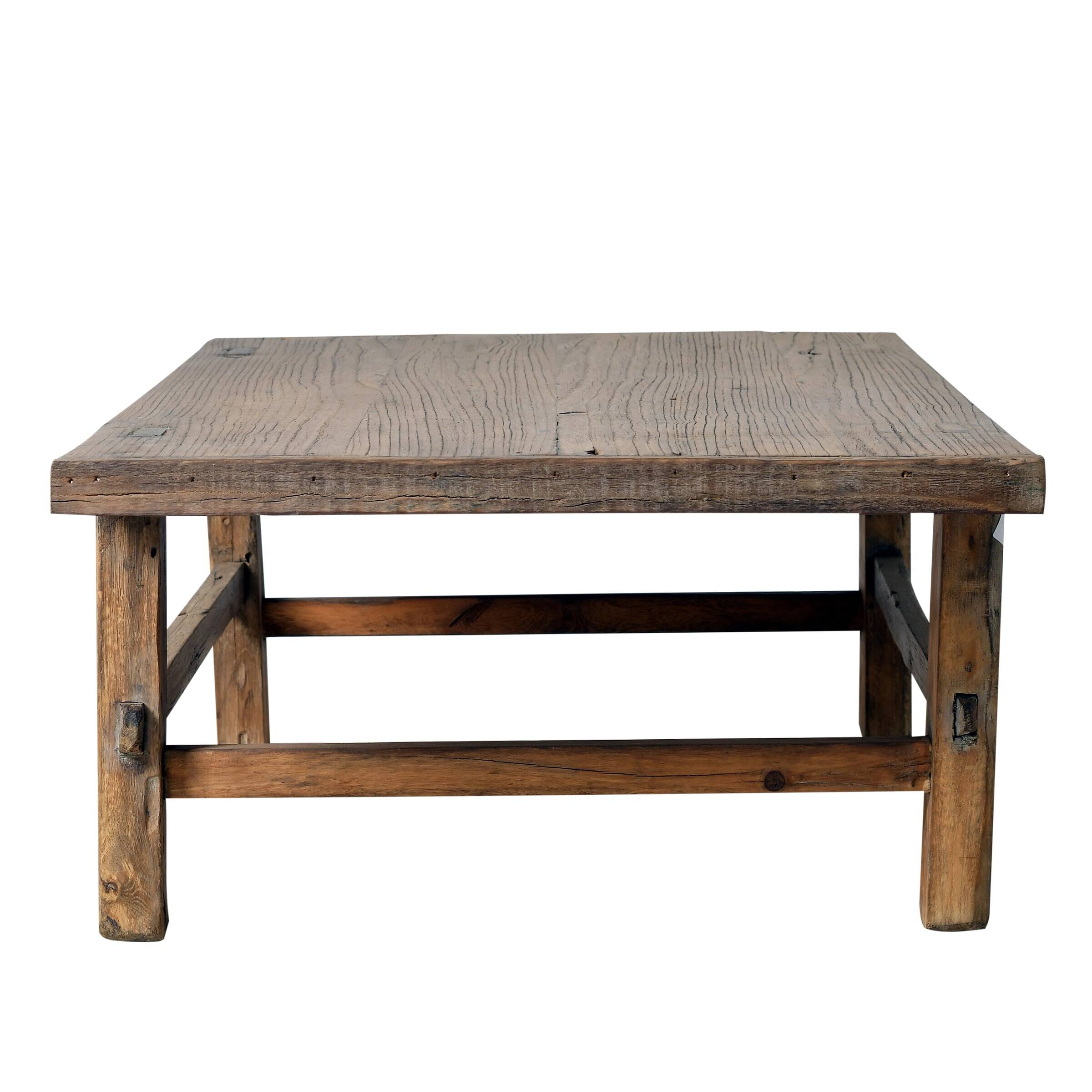 Fuzhou - Small antique Chinese coffee table in elm no. 4