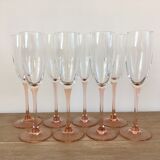 Champagne flutes Luminarc pied rose