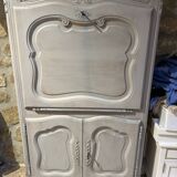 Magnificent Provençal secretary storage furniture made of solid wood with olives.