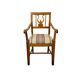 Dutch Empire Lyre Back Armchair in Cherrywood