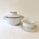 Earthenware soup tureen and sauce boat from Winterling, Bavaria