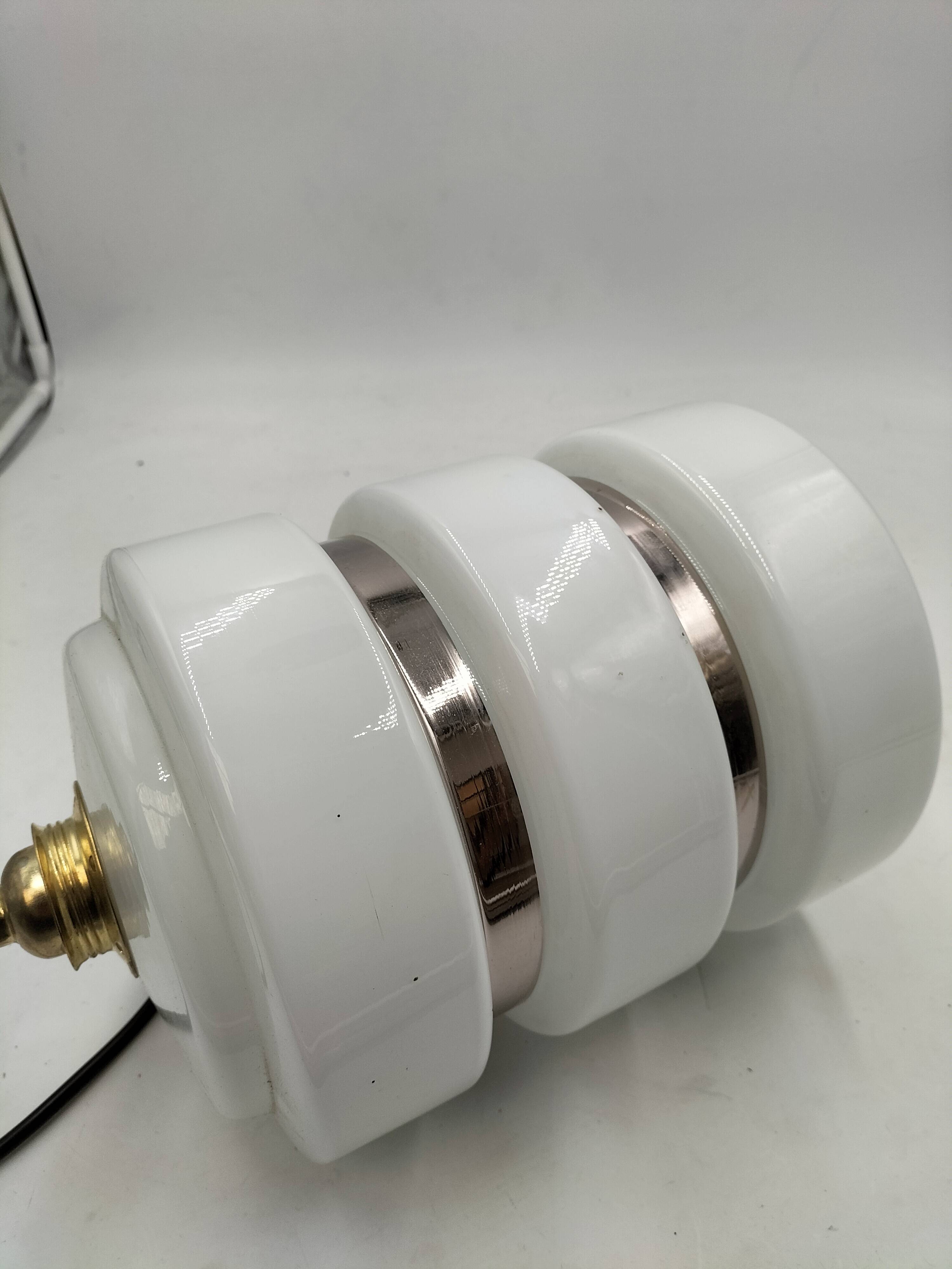 Vintage opaline suspension